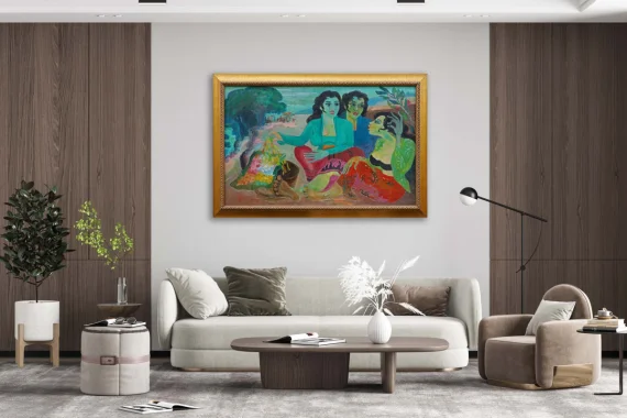 Three Women and a Flower (Tiga Wanita dan Bunga) | GLOBAL AUCTION