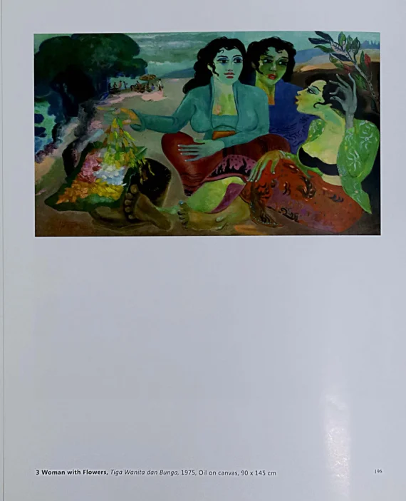 Three Women and a Flower (Tiga Wanita dan Bunga) | GLOBAL AUCTION