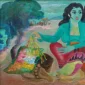 Three Women and a Flower (Tiga Wanita dan Bunga) | GLOBAL AUCTION