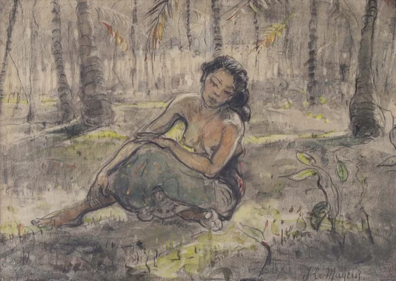 Portrait of Ni Pollok (Portret van Ni Pollok) | GLOBAL AUCTION