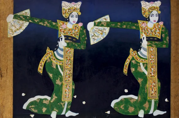 Two Legong Dancer