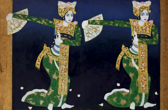 Two Legong Dancer