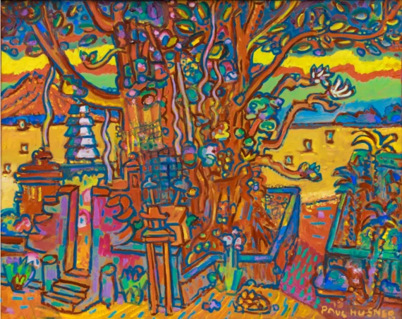 A Beringin Tree In Sanur Beach